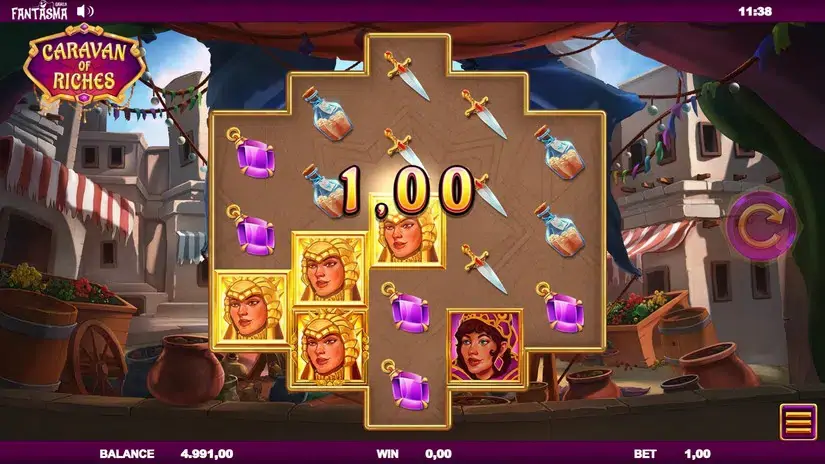 Caravan of Riches slot screenshot 2