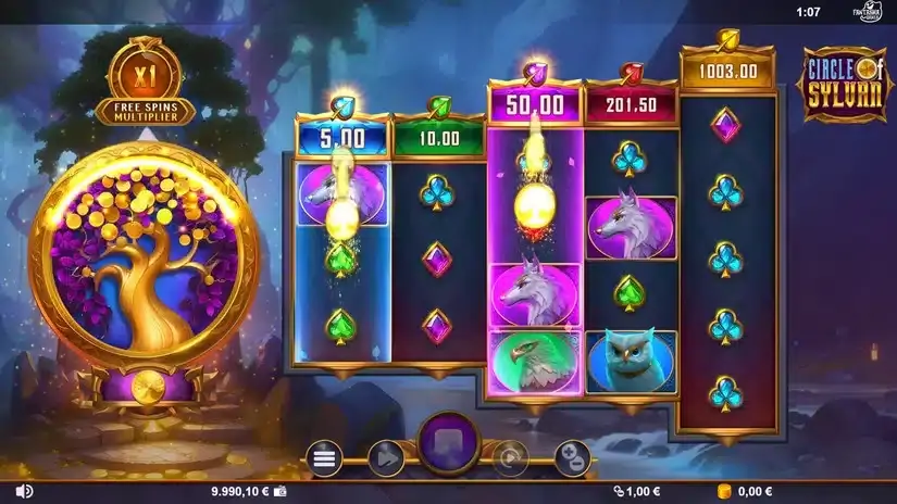 Circle of Sylvan slot screenshot 2