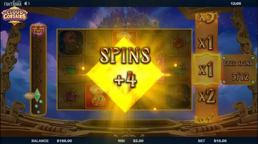 Cloud Corsairs slot screenshot 5