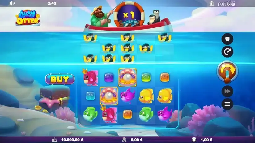 Lucky Otter slot screenshot 