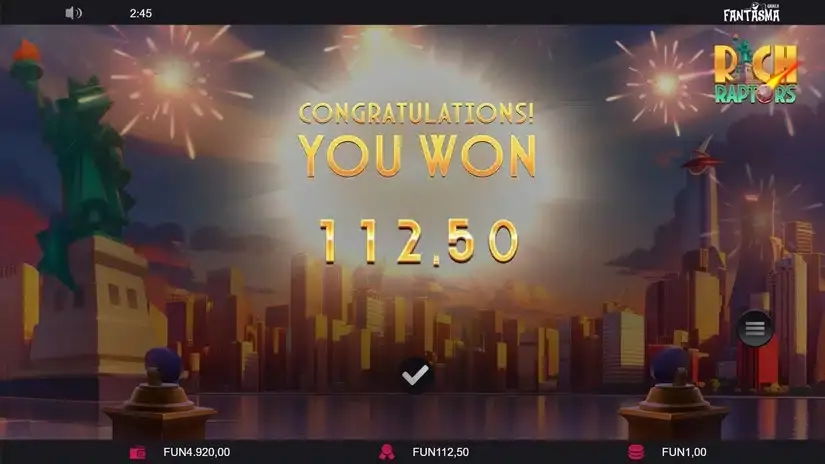 Rich Raptors slot screenshot 