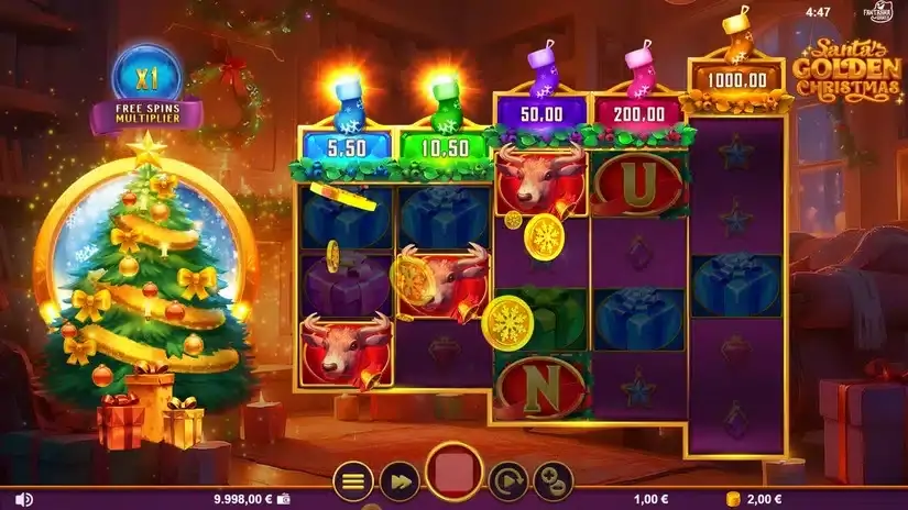 Santa’s Golden Christmas slot screenshot 2