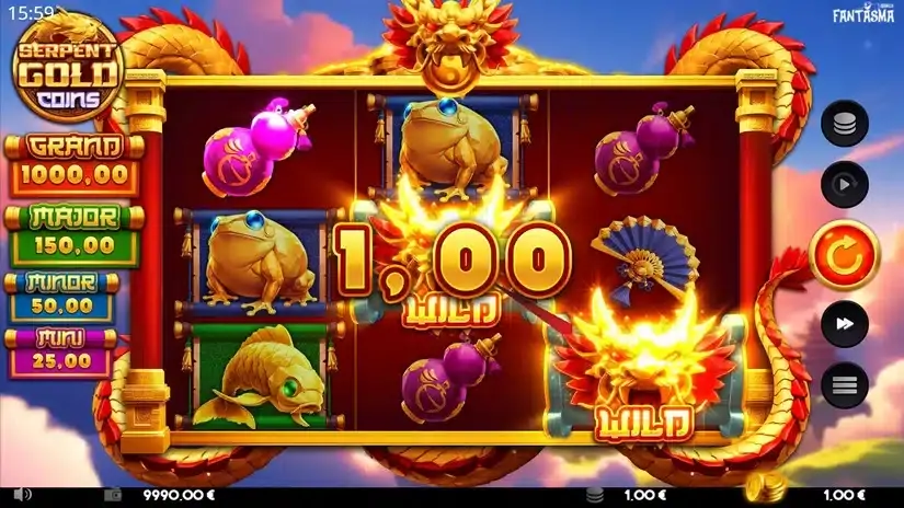 Serpent Gold Coins slot screenshot 4