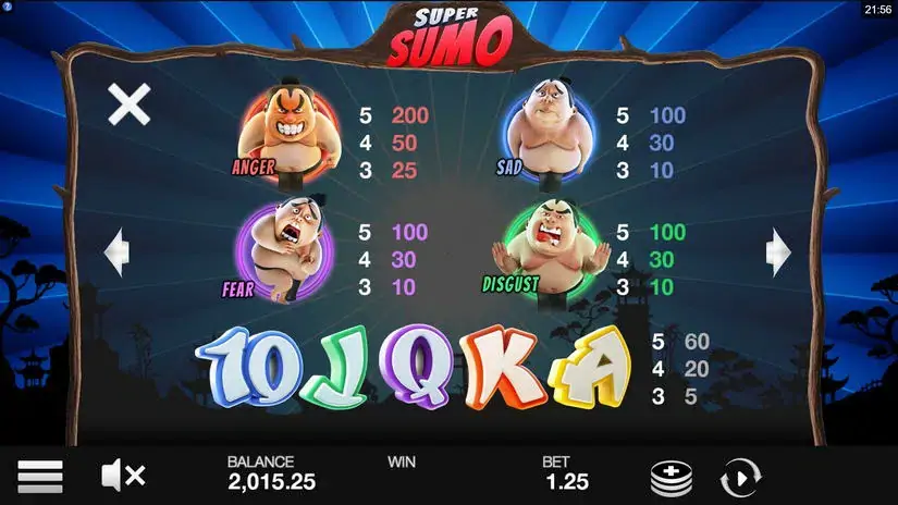 Super Sumo slot screenshot 3
