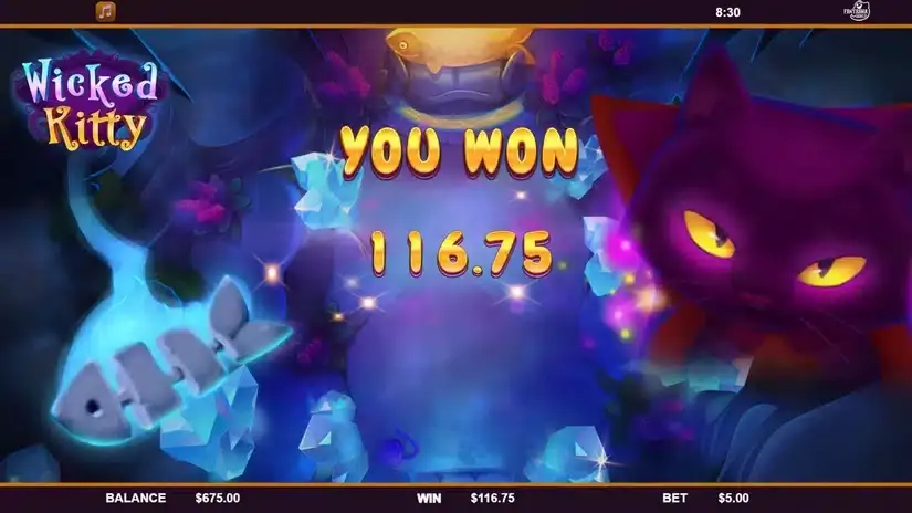 Wicked Kitty slot screenshot 