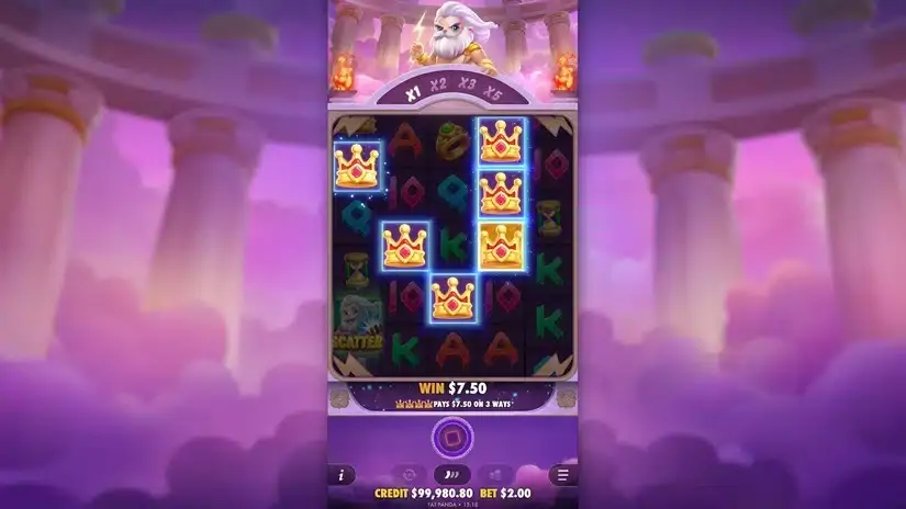 Olympus Wins slot screenshot 