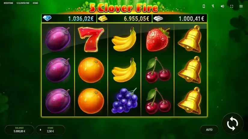 5 Clover Fire slot screenshot 