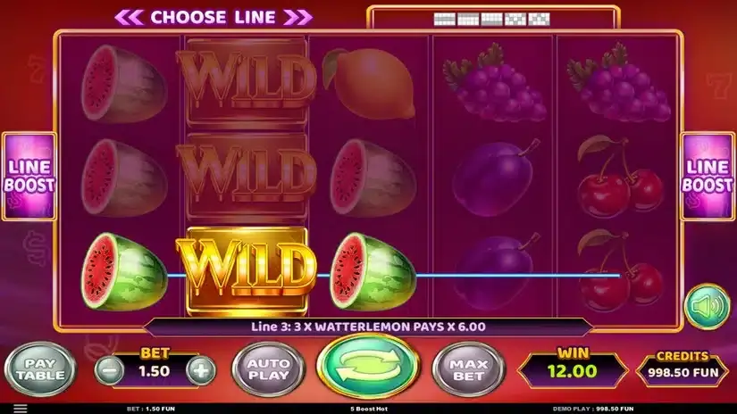 5 Boost Hot slot screenshot 2