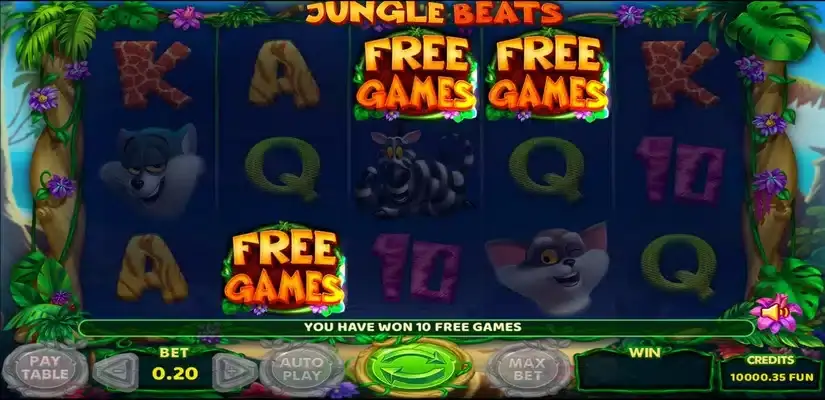 Jungle Beats slot screenshot 3