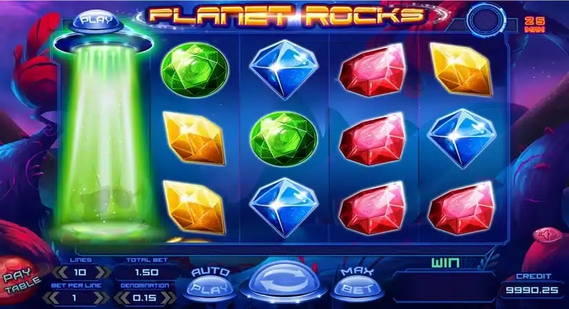 Planet Rocks slot screenshot 2