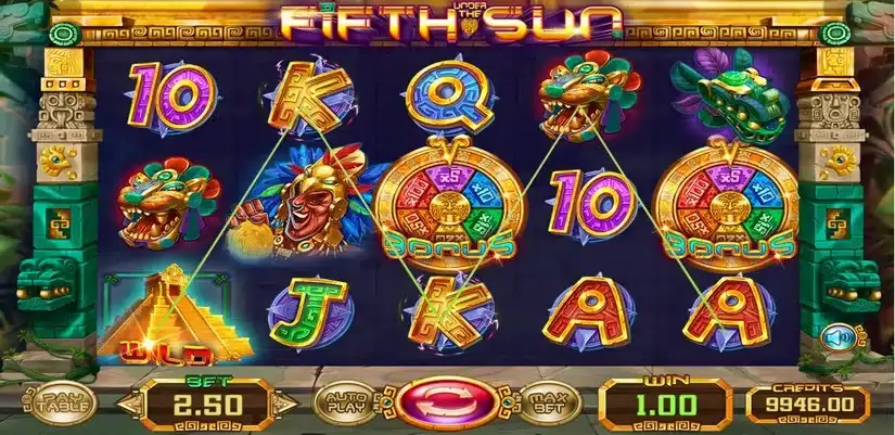 Under the Fifth Sun slot screenshot 4