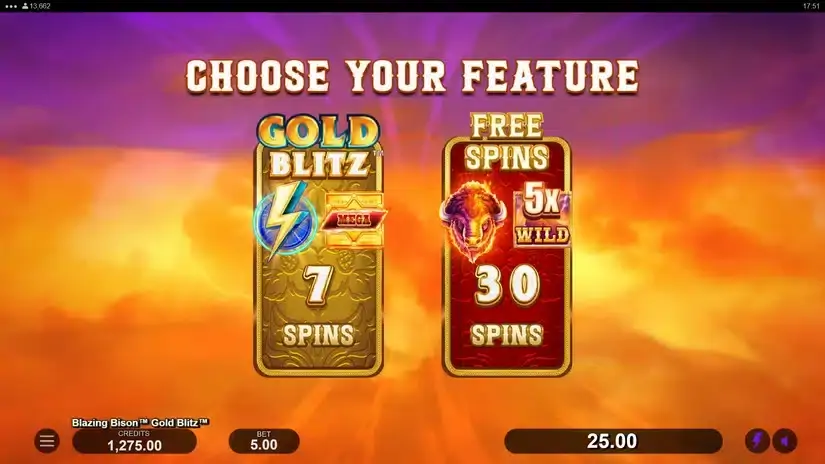 Blazing Bison Gold Blitz slot screenshot 4