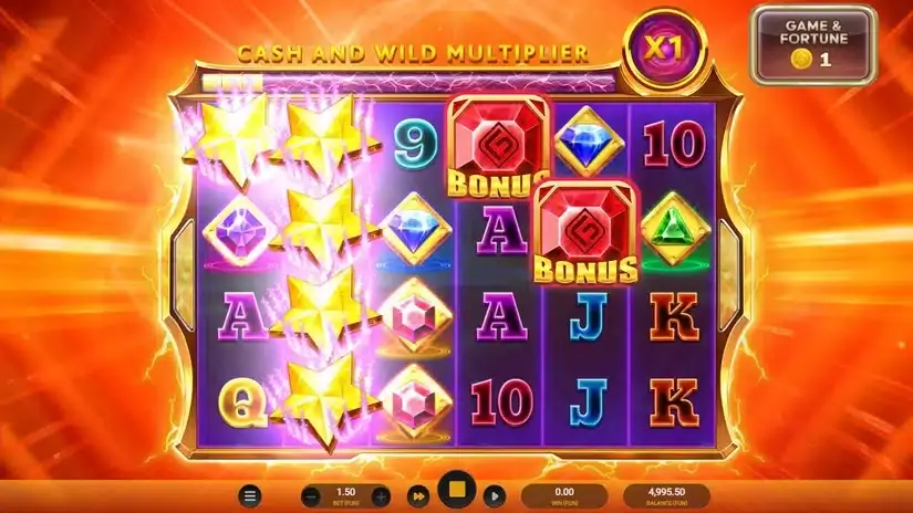 Cosmic Rush Dream Drop slot screenshot 2