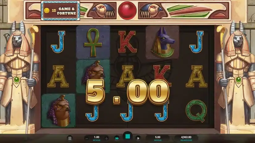 Curse of Ra slot screenshot 