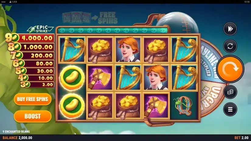 9 Enchanted Beans slot screenshot 