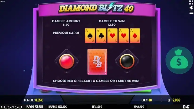 Diamond Blitz 40 slot screenshot 4