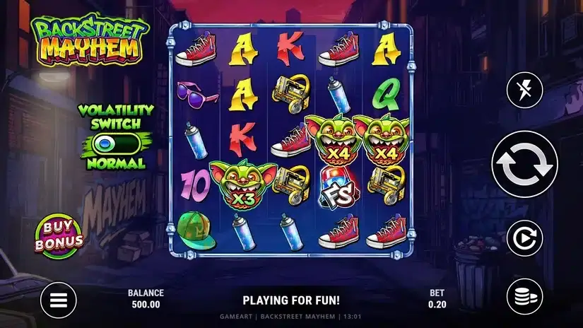 Backstreet Mayhem slot screenshot 5