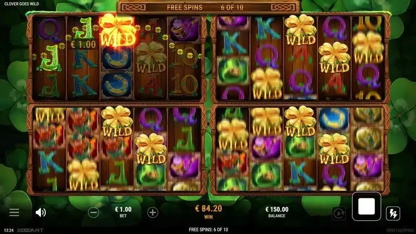 Clover Goes Wild slot screenshot 5