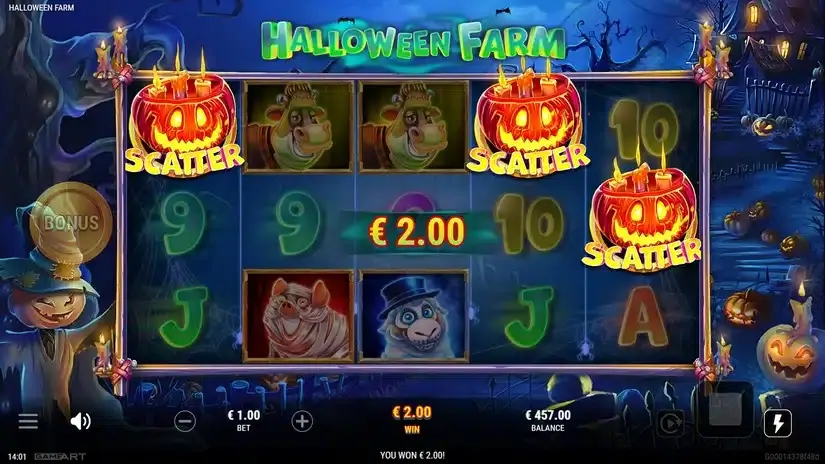 Halloween Farm slot screenshot 2