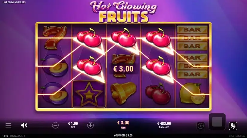 Hot Glowing Fruits slot screenshot 3