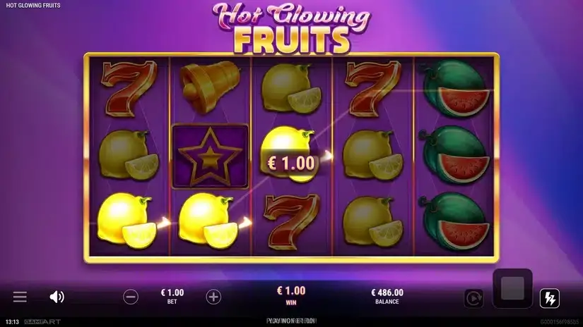 Hot Glowing Fruits slot screenshot 2