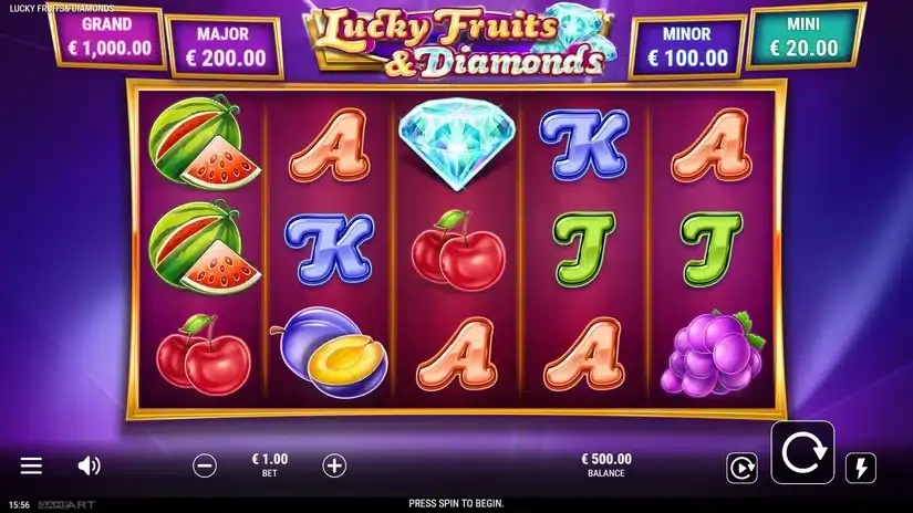 Lucky Fruits & Diamonds slot screenshot 1