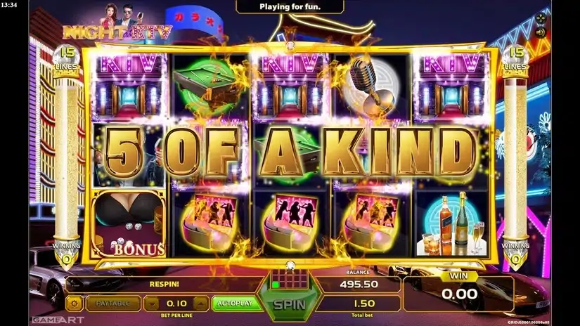 Night at KTV slot screenshot 2