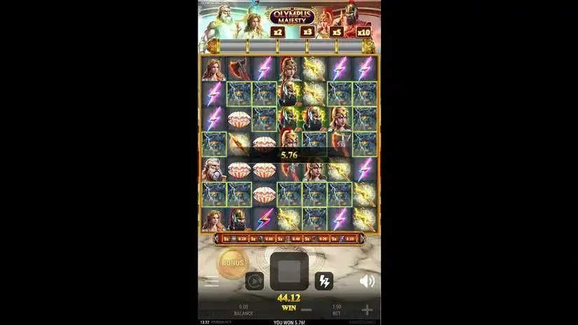 Olympus Majesty slot screenshot 5