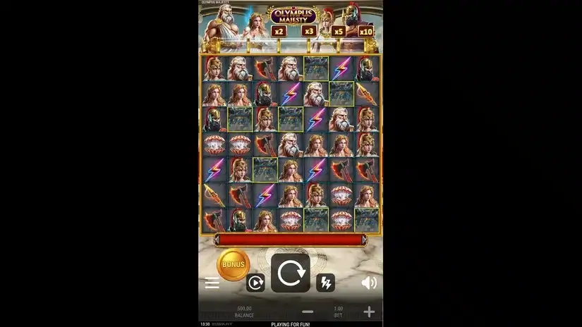 Olympus Majesty slot screenshot 1