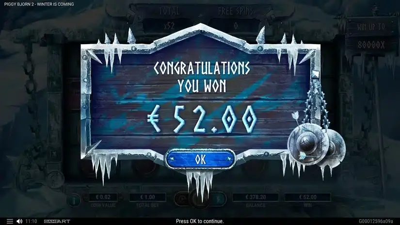 Piggy Bjorn 2 — Winter is Coming slot screenshot 7