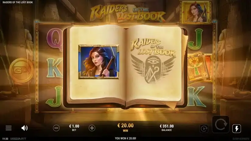 Raiders of the Lost Book slot screenshot 6