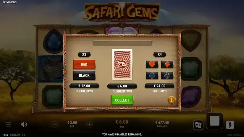 Safari Gems slot screenshot 4