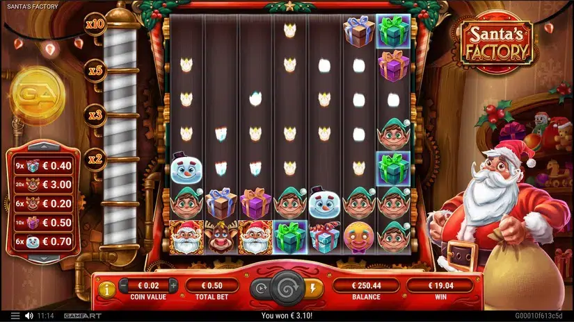 Santa’s Factory slot screenshot 6