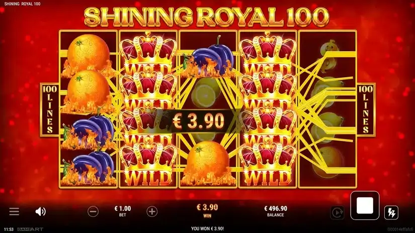 Shining Royal 100 slot screenshot 3