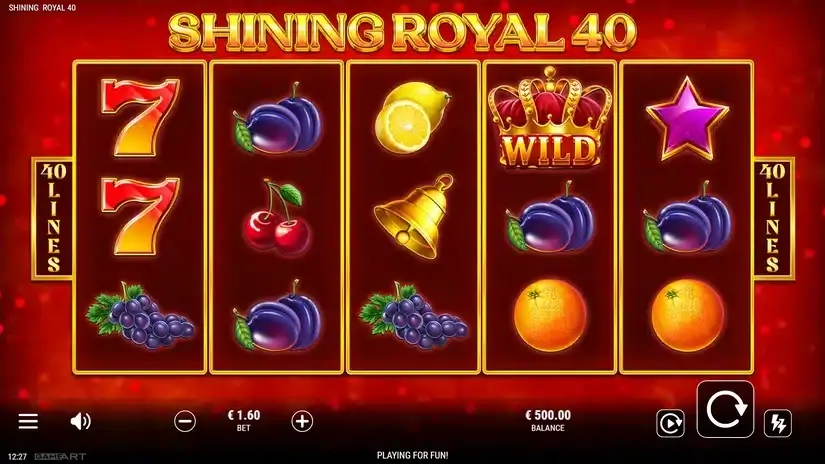 Shining Royal 40 slot screenshot 