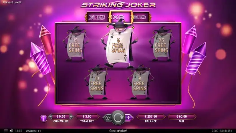 Striking Joker slot screenshot 5