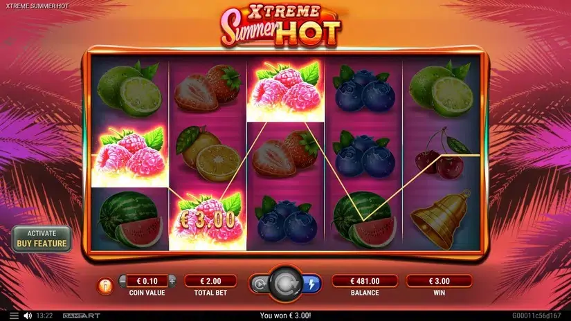 Xtreme Summer Hot slot screenshot 2