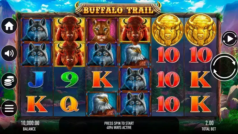 Buffalo Trail slot screenshot 