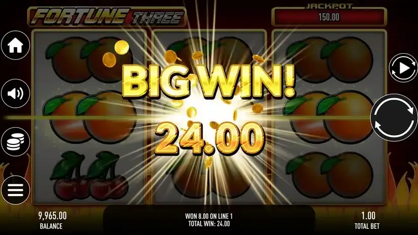 Fortune Three slot screenshot 
