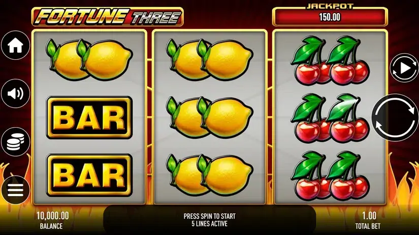 Fortune Three slot screenshot 