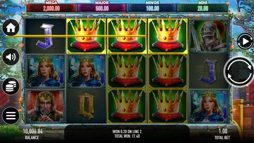Throne Of Camelot slot screenshot 3