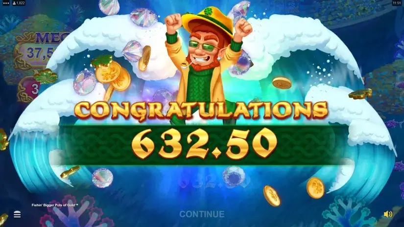 Fishin’ Bigger Pots of Gold slot screenshot 