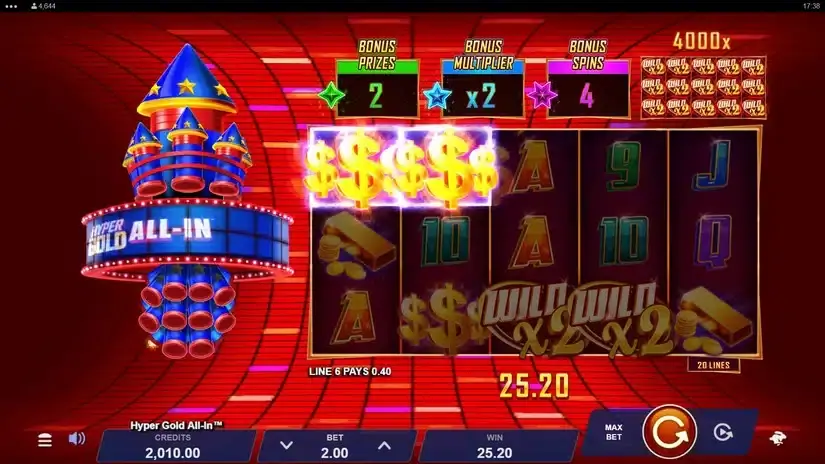 Hyper Gold All In slot screenshot 2