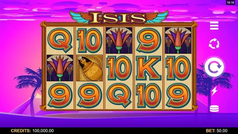 Isis slot screenshot 1