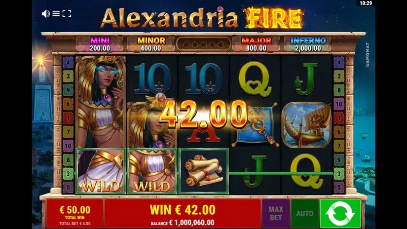 Alexandria Fire slot screenshot 