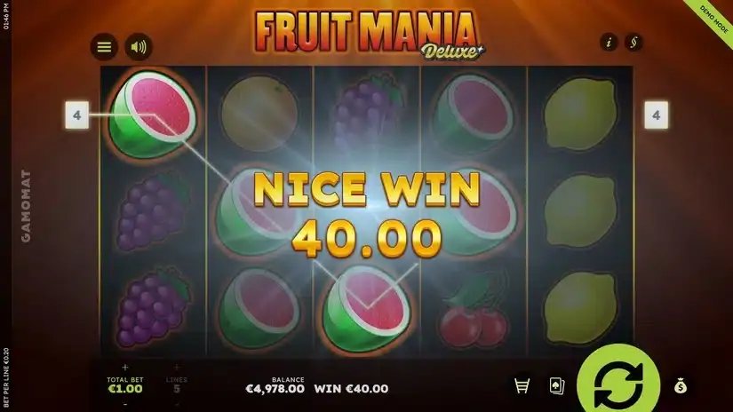 Fruit Mania Deluxe slot screenshot 4
