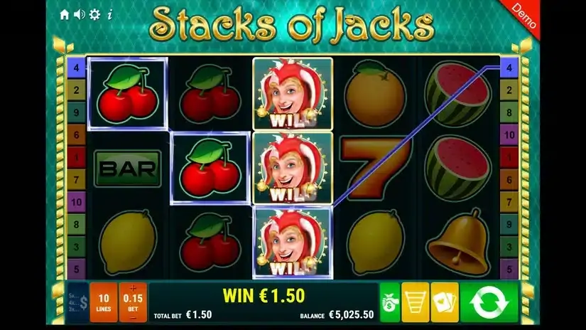 Stacks of Jacks slot screenshot 