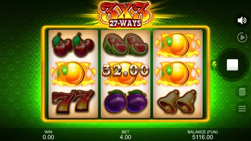3X3: 27 Ways slot screenshot 2