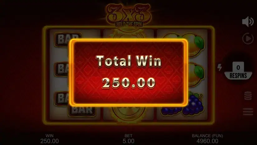 3X3: Hold The Spin slot screenshot 5
