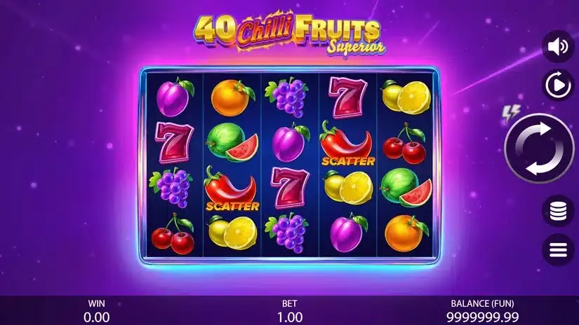 40 Chilli Fruits Superior slot screenshot 